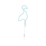 Blue LED neon light shaped like a duck with white cable and remote for decorative lighting