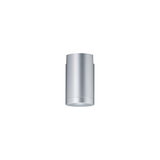 Modern silver aluminium ceiling spotlight with cylindrical design for indoor lighting solutions