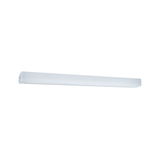 Slim white LED ceiling light made of plastic for modern indoor lighting