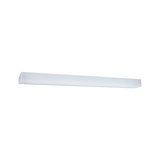 Slim white LED ceiling light made of plastic for modern indoor lighting