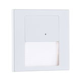 Witte LED-wand inbouwlamp van kunststof met diffuser voor energiezuinige verlichting