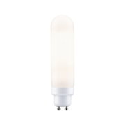 Weißes LED-Leuchtmittel mit GU10 Sockel in länglicher Form für energiesparende Beleuchtung