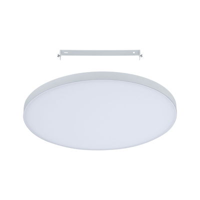 Panneau de plafond LED rond blanc avec support métallique, éclairage intérieur économe en énergie