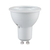 Weißer LED-Spot mit GU10-Fassung und einstellbarer Farbtemperatur 2700K bis 4000K für Wohnräume