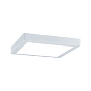 Square white metal LED ceiling light with energy-saving illumination for modern interiors