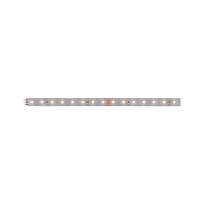LED light strip with warm white LEDs on silver board for flexible lighting solutions