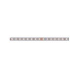 LED light strip with warm white LEDs on silver board for flexible lighting solutions