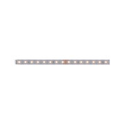 LED light strip with warm white LEDs on silver board for flexible lighting solutions