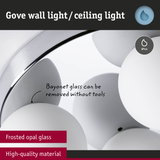Gove wall light with frosted opal glass and high-quality material suitable for indoor and outdoor use