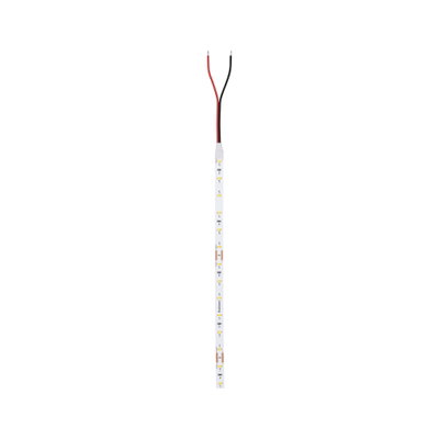 Bande LED avec fils rouge et noir, circuit imprimé blanc pour éclairage flexible