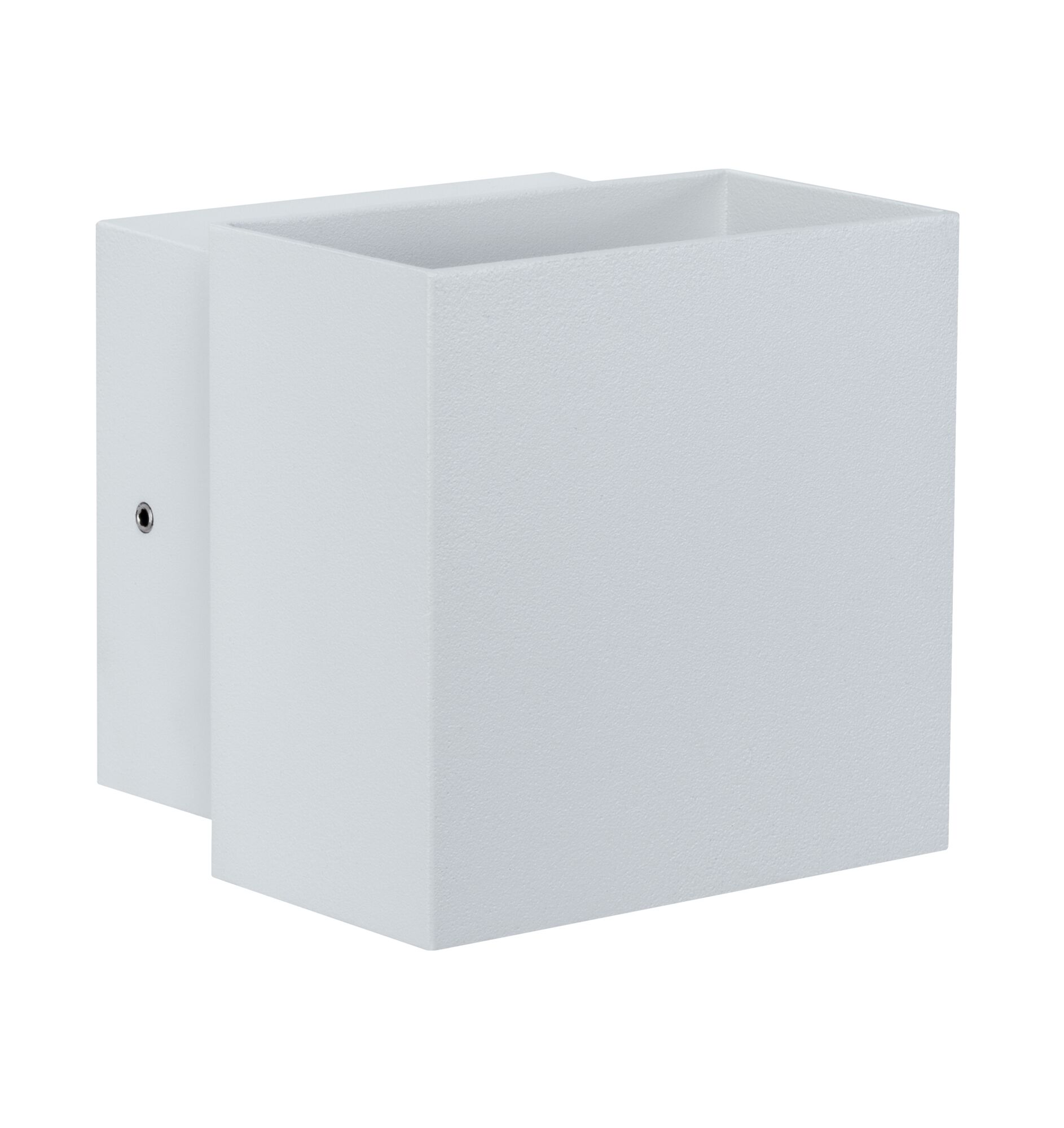 Moderne witte metalen wandlamp met vierkant ontwerp voor binnenverlichting