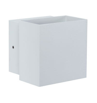 Applique murale carrée en métal blanc moderne pour éclairage intérieur