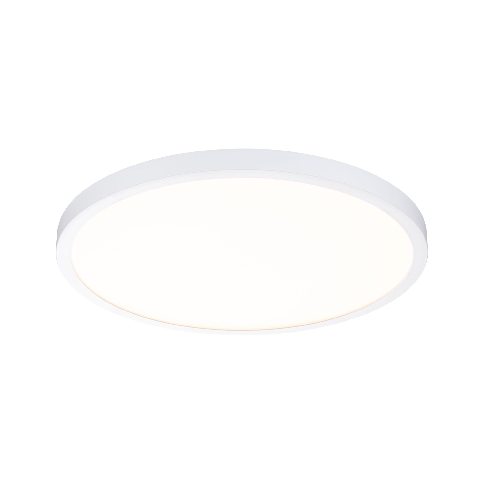 Round white LED ceiling light with slim design for modern home lighting solutions