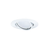 Spot encastré blanc en plastique avec insert orientable pour éclairage LED flexible