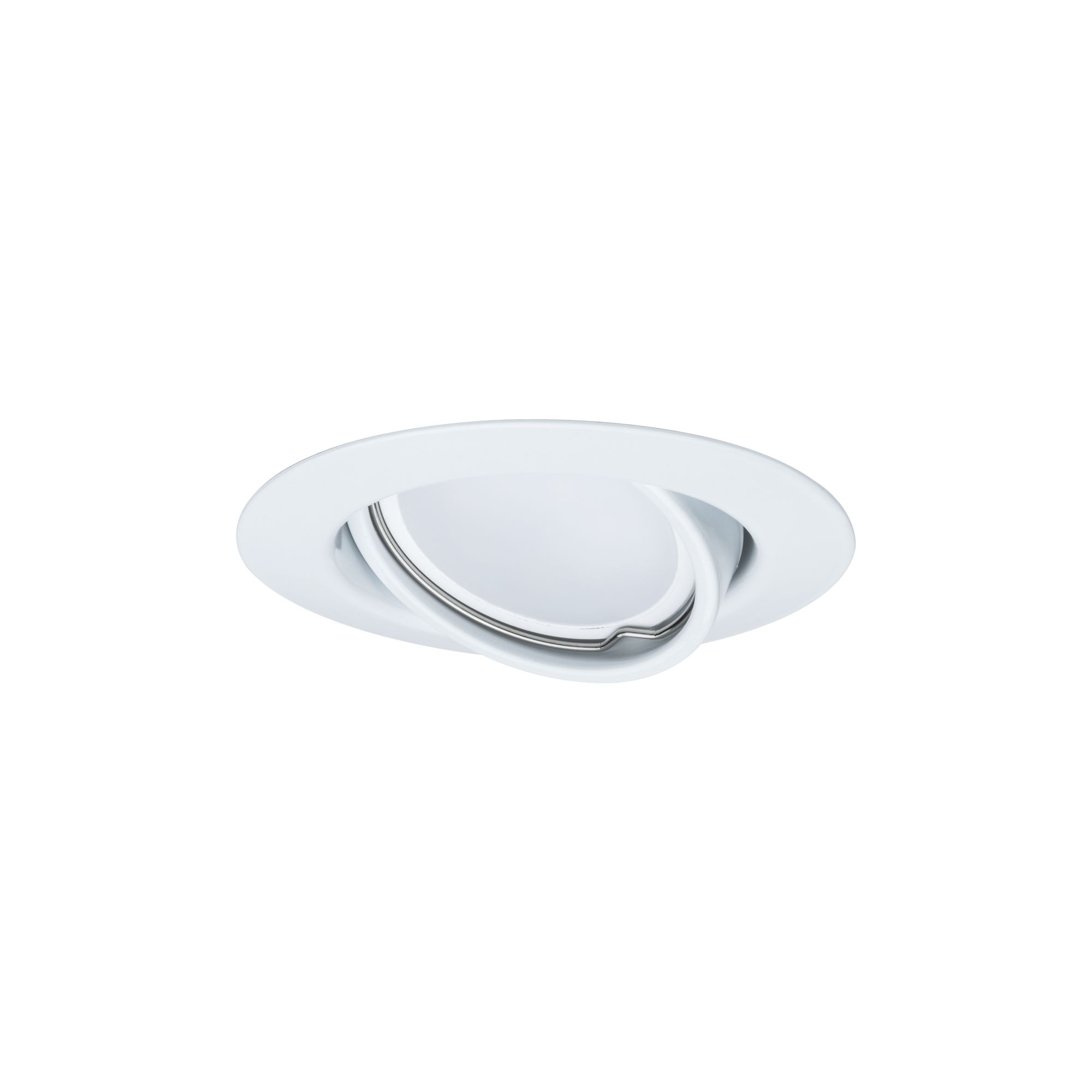 Spot encastré blanc en plastique avec insert orientable pour éclairage LED flexible