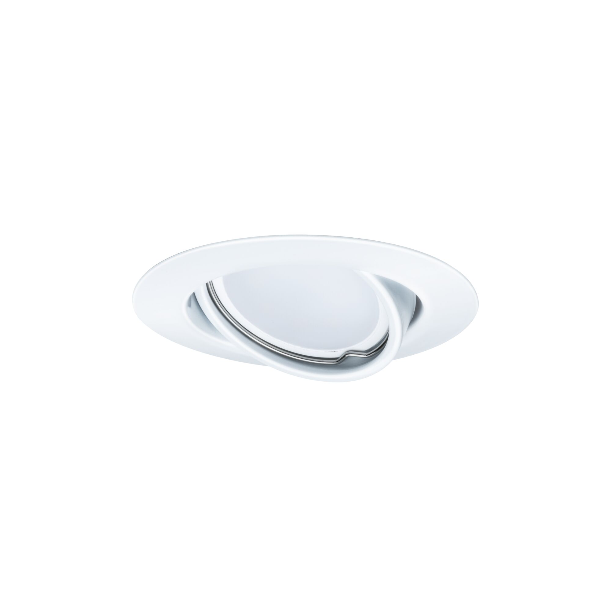 Spot encastré blanc en plastique avec insert orientable pour éclairage LED flexible