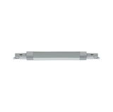 Grey LED light bar with metal ends for modern indoor lighting solutions