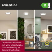 Atria Shine LED-plafondlamp met white select-functie, IP44-bescherming en backlight-technologie