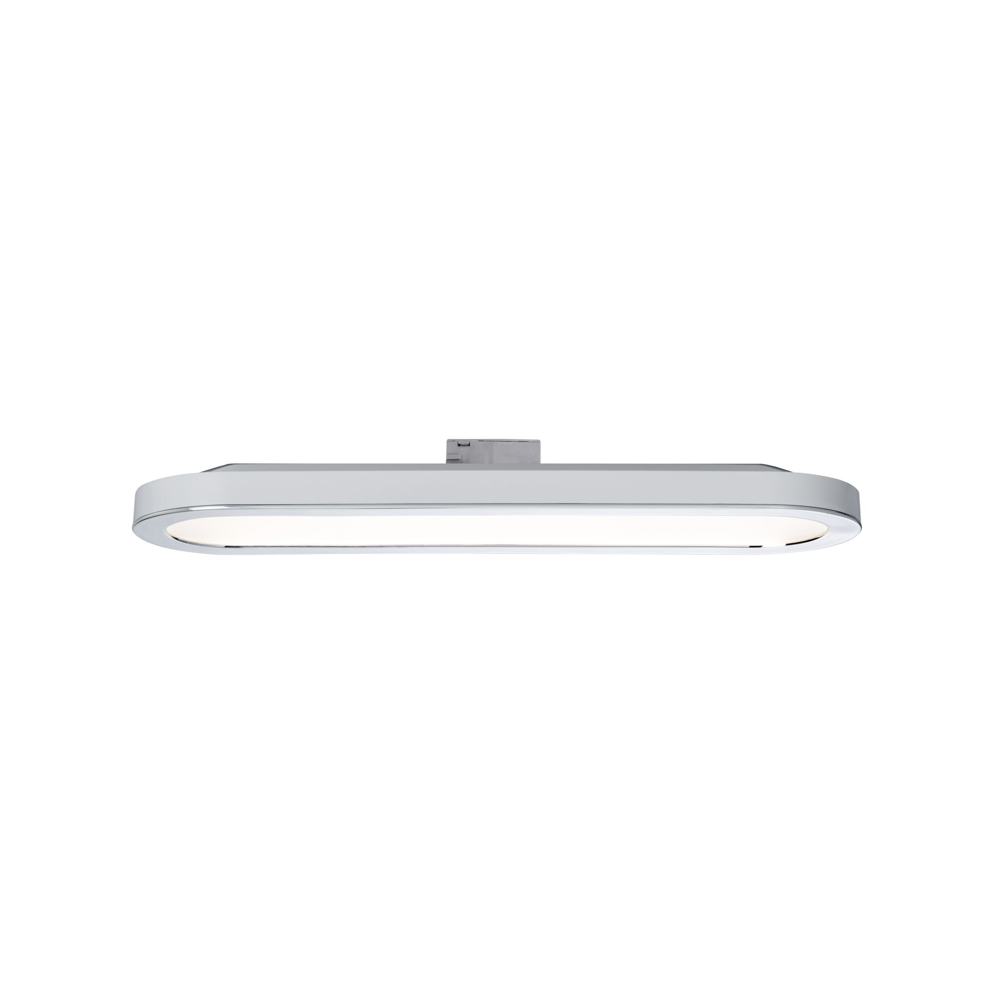 Plafonnier LED blanc plat avec coins arrondis en plastique pour un éclairage moderne