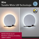 Runder Miro LED-Spiegel mit einstellbarer Tunable White Beleuchtung von 3000K bis 6500K für Bad und Wohnraum