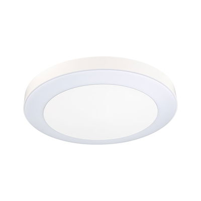 Plafonnier LED rond blanc avec diffuseur pour un éclairage uniforme de la pièce