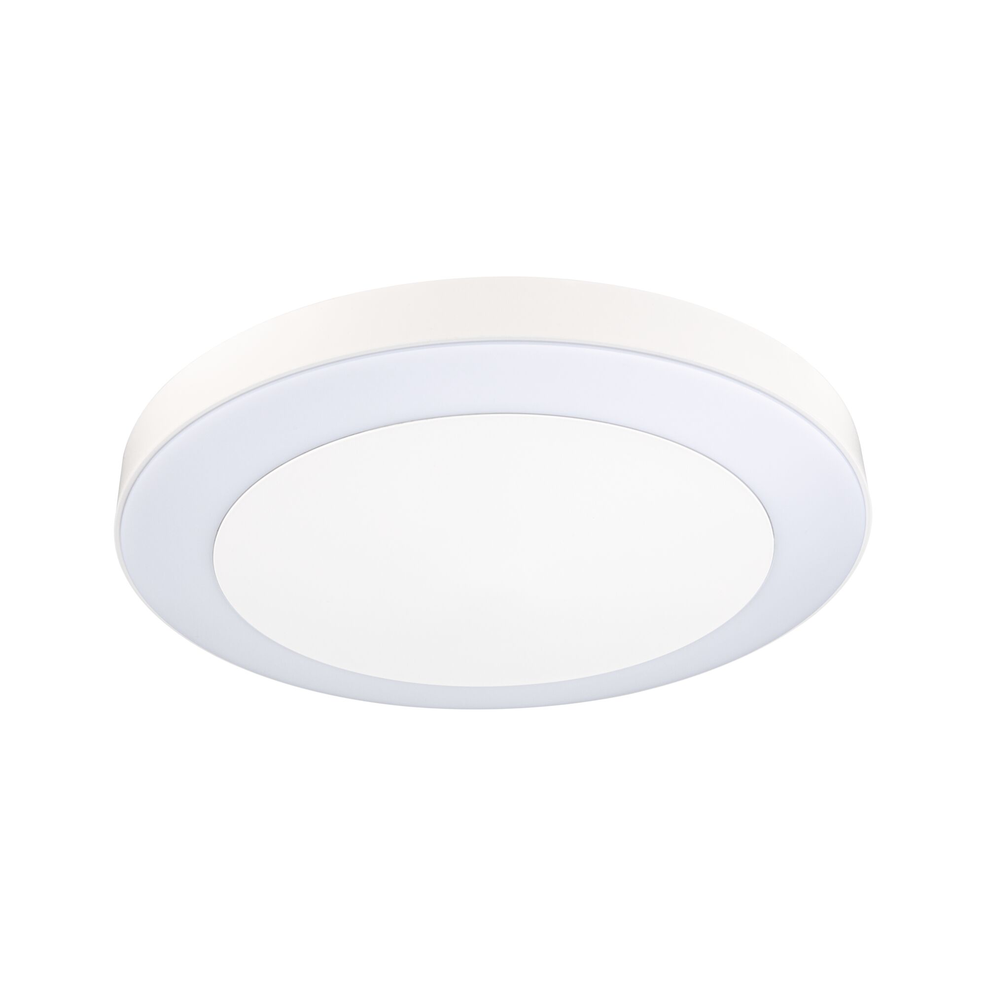 Plafonnier LED rond blanc avec diffuseur pour un éclairage uniforme de la pièce