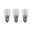 Kit Ampoule à incandescence Lampe de four 300° E14 230V 3x85lm 3x15W 2300K gradable Clair Trois petites ampoules en verre transparent avec culot métallique pour éclairage domestique.