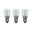 Kit Ampoule à incandescence Lampe de four 300° E14 230V 3x85lm 3x15W 2300K gradable Clair Trois petites ampoules en verre transparent avec culot métallique pour éclairage domestique.