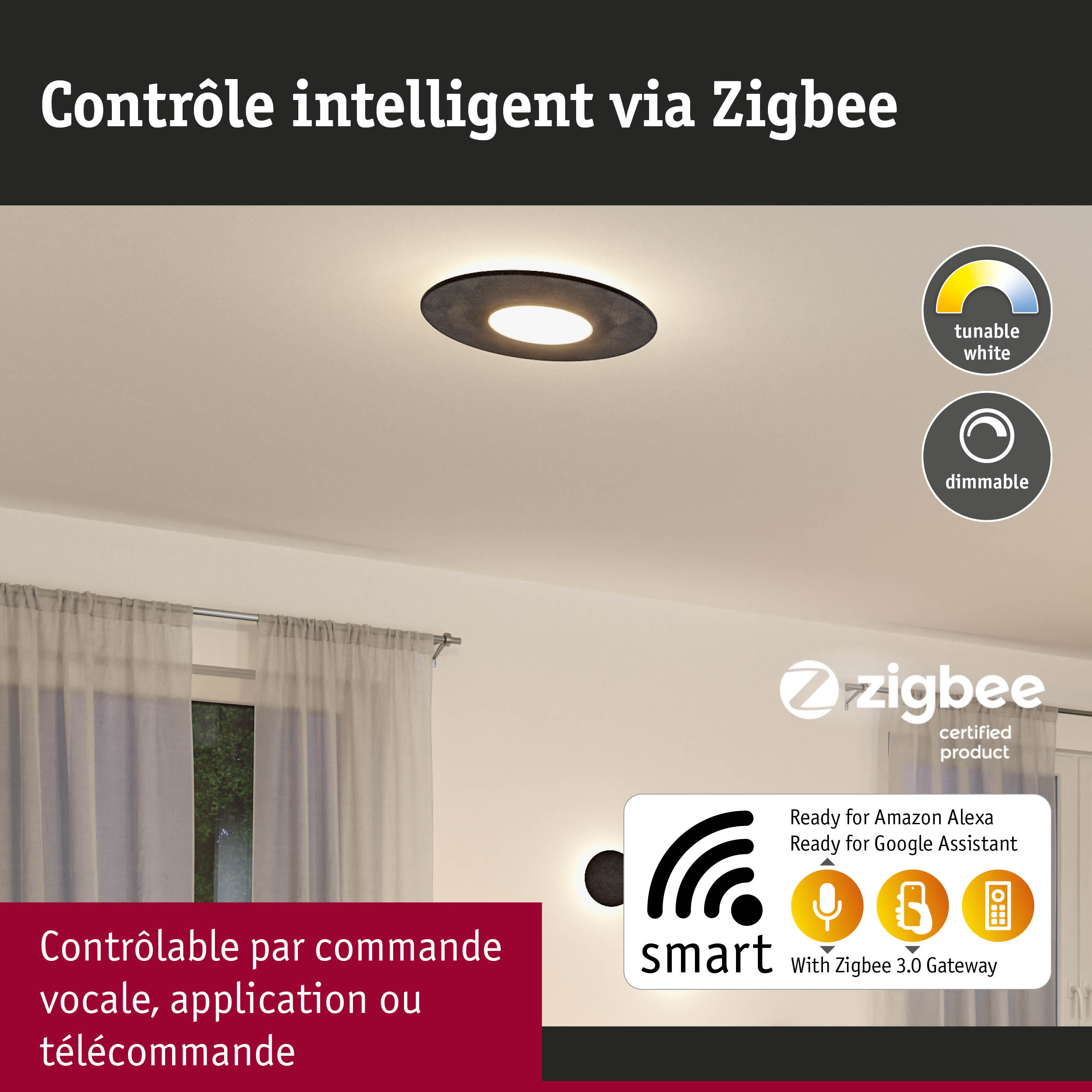 HOFTRONIC - Dimbare LED Plafondlamp - Plafonnière - Zwart - 18 Watt Ip65 Waterdicht Kleur Instelbaar 1900 Lumen Ik10 Stootveilig O30 Cm Geschikt Voor Badkamer Voor Binnen En Buiten 3 Jaar Garantie HOFTRONIC - Dimbare LED Plafondlamp - Plafonnière - Zwart - 18 Watt Ip65 Waterdicht Kleur Instelbaar 1900 Lumen Ik10 Stootveilig O30 Cm Geschikt Voor Badkamer Voor Binnen En Buiten 3 Jaar Garantie