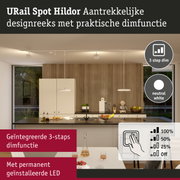 Moderne witte URail Spot Hildor LED-plafondlamp met 3-staps dimfunctie voor keukenverlichting