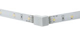 Witte LED-strip met 90 graden connector voor flexibele 12V DC verlichting