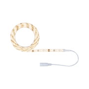 Flexibele LED-strip in warm wit met witte aansluitkabel voor decoratieve verlichting