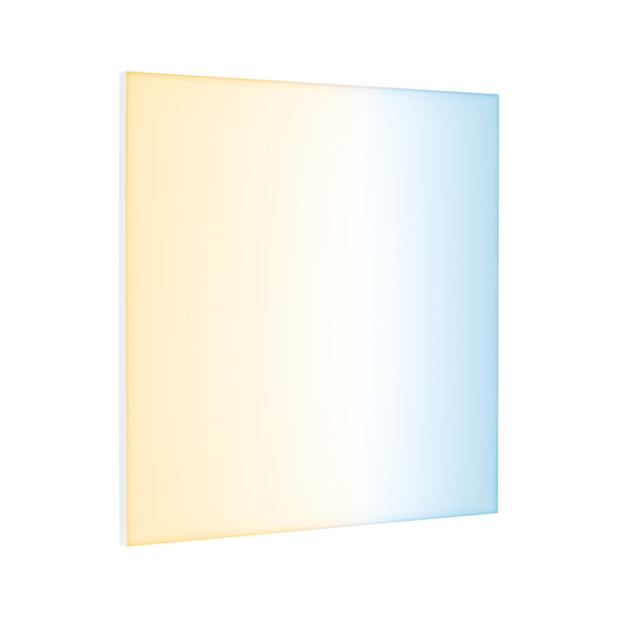 Flat LED panel with warm and cool white light for modern room lighting solutions