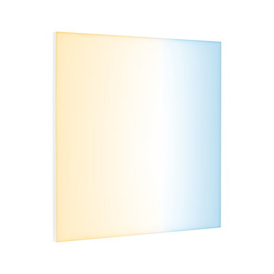 Flat LED panel with warm and cool white light for modern room lighting solutions