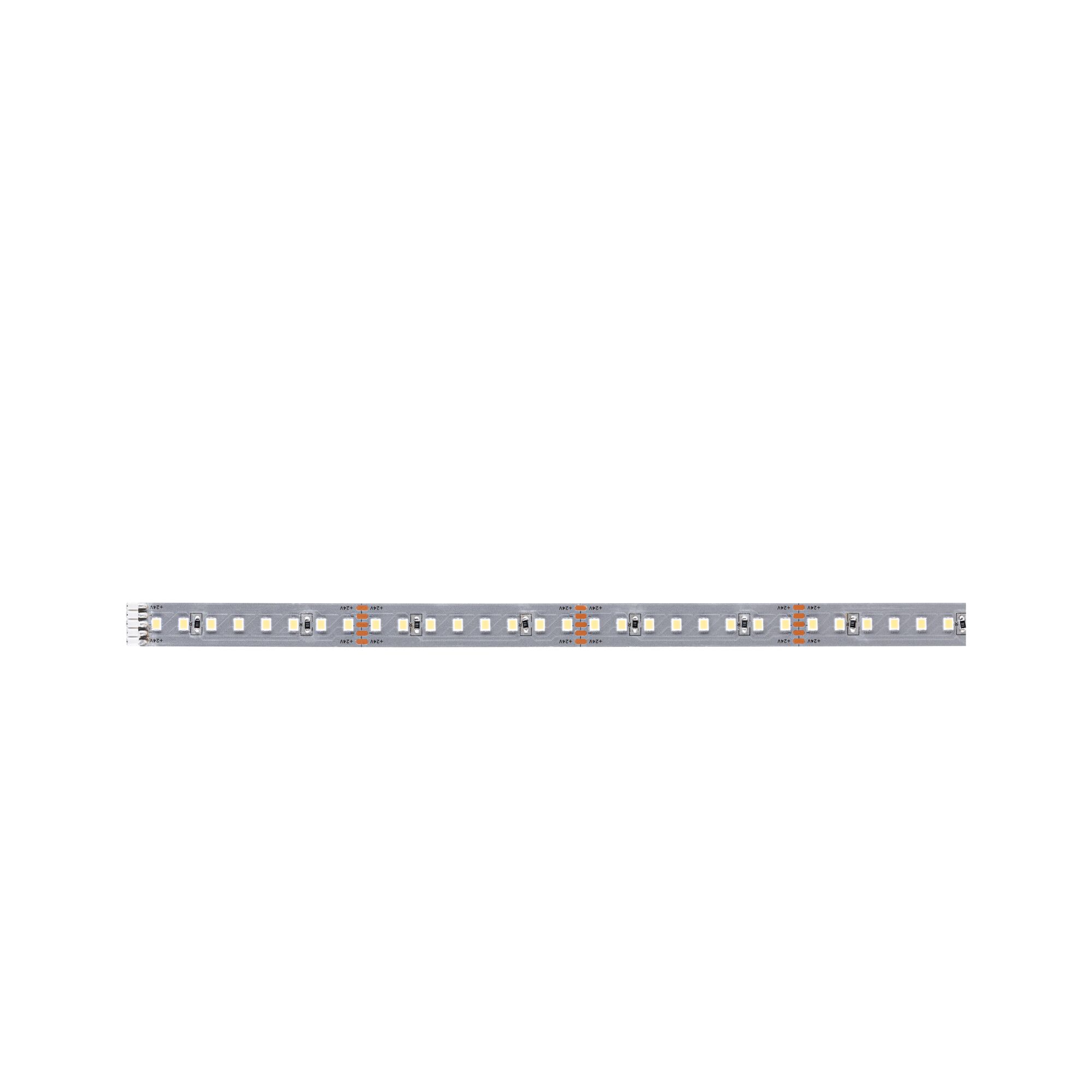 Flexible silver LED strip with warm white lights for modern interior lighting solutions