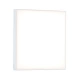 Plafonnier LED carré blanc avec éclairage uniforme pour un intérieur moderne