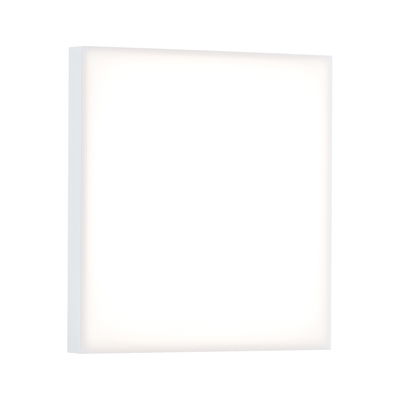 Plafonnier LED carré blanc avec éclairage uniforme pour un intérieur moderne