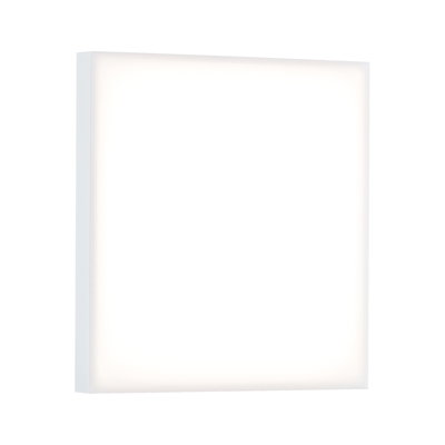 Square white LED ceiling light with even illumination for modern interior lighting