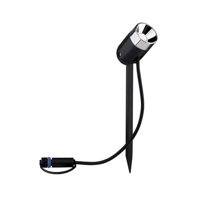Projecteur LED de jardin noir avec piquet et câble pour éclairage extérieur