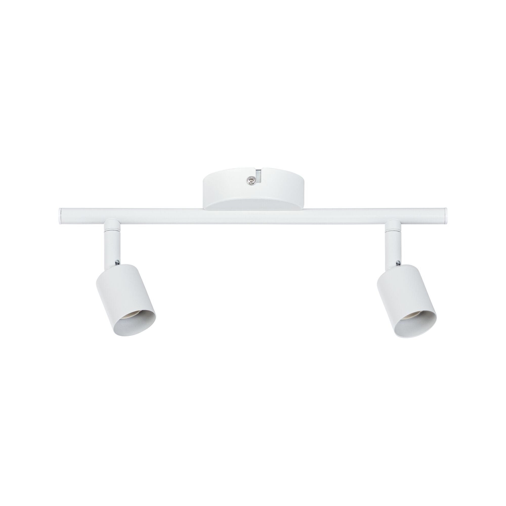 Moderne hvid metal loftspot med to justerbare lamper til målrettet belysning