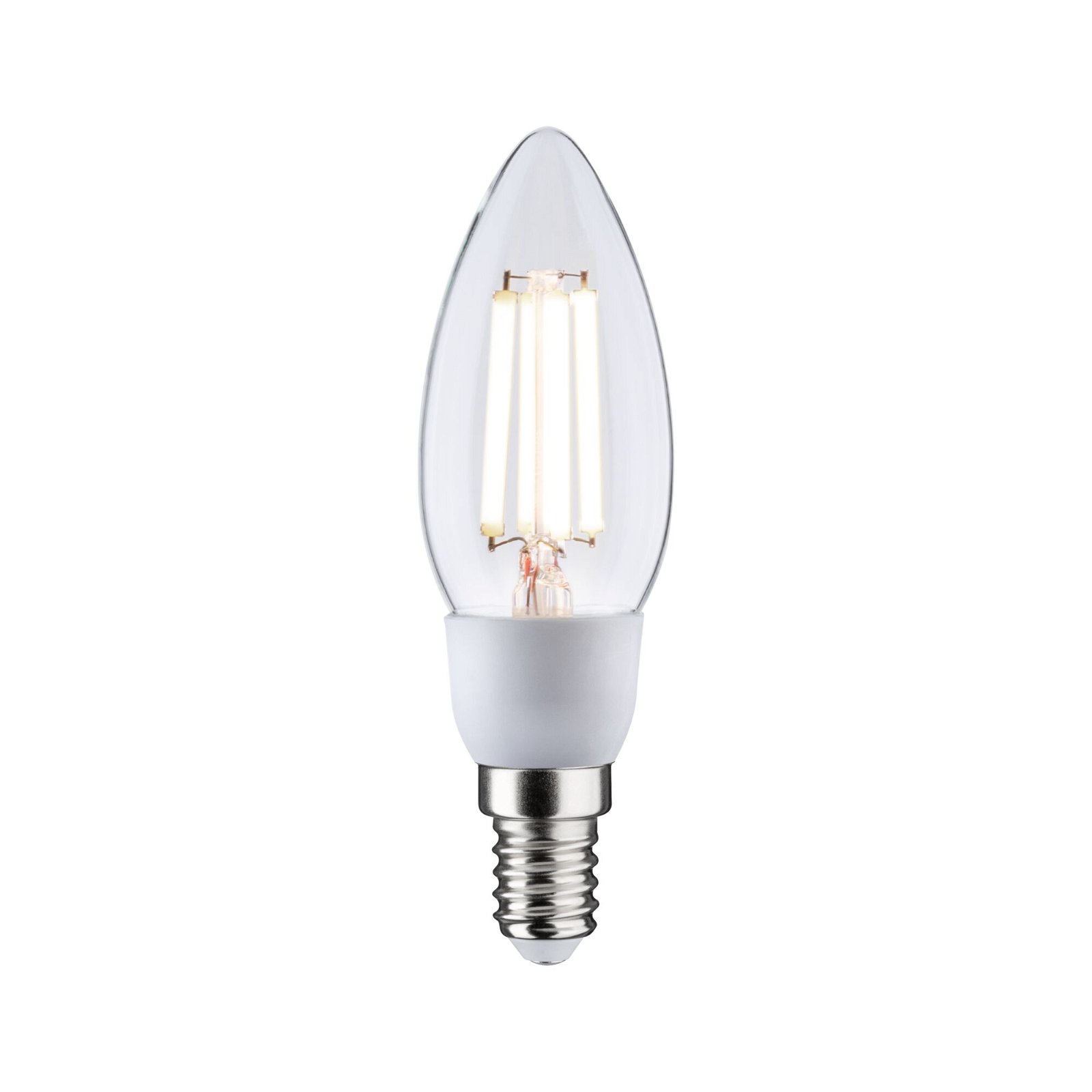 Eco-Line Filament 230 V LED-kertepære E14 525lm 2,5W 4000K Klar