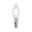 Eco-Line Filament 230 V Bougie LED E14 525lm 2,5W 4000K Clair Ampoule LED bougie avec verre transparent et culot E14, lumière économique blanche et argentée