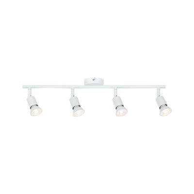Spot LED blanc à quatre lampes en métal pour éclairage intérieur moderne
