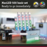 MaxLED 500 RGBW LED strip with remote and power supply for versatile colour lighting