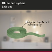 Green ULine belt system 5 m long, can be shortened individually, durable material for flexible fixing