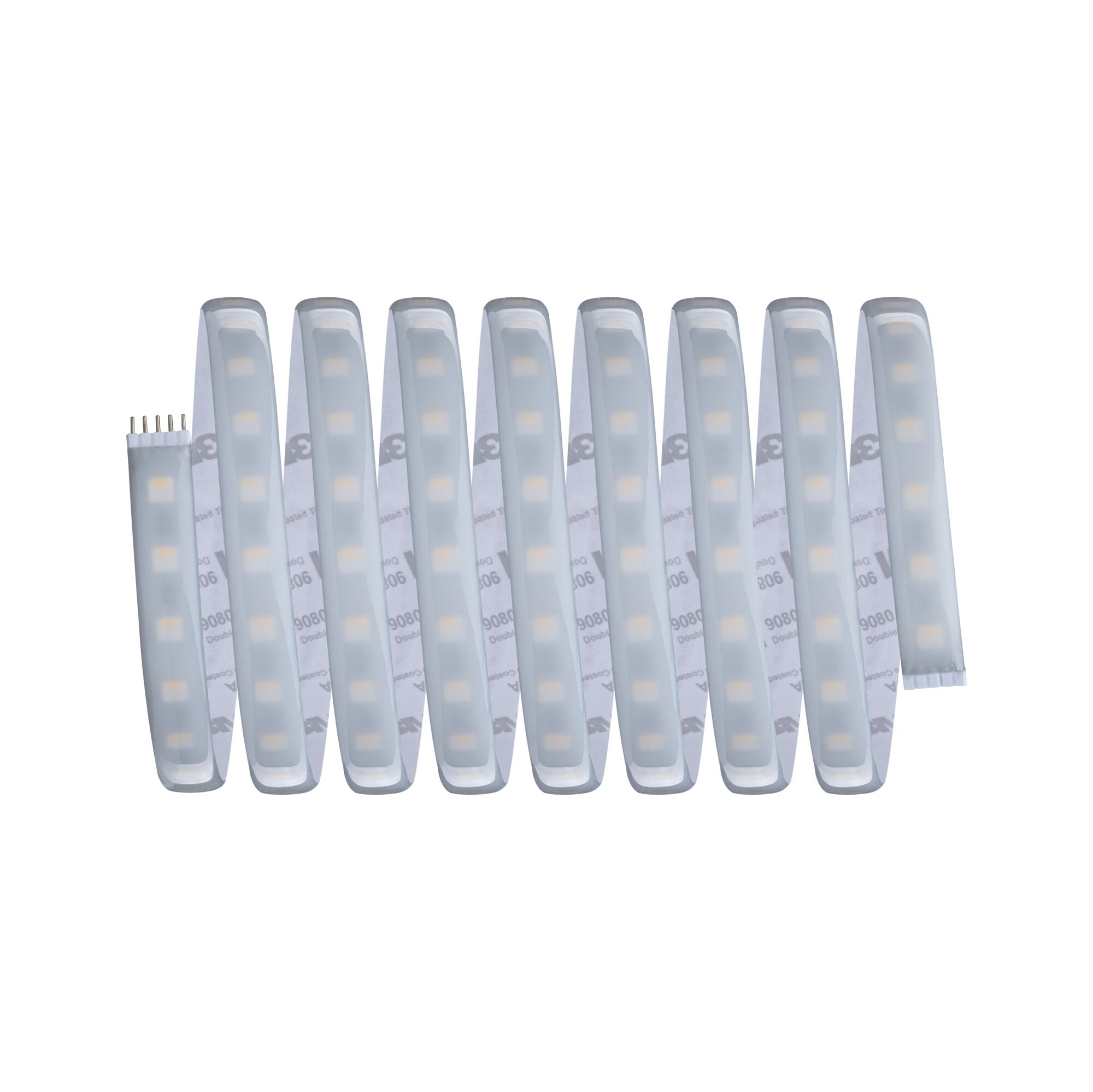 Flexibler LED-Lichtstreifen mit milchiger Silikonhülle für dekorative Beleuchtung und einfache Installation