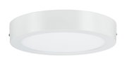 Plafonnier LED rond blanc en métal avec diffuseur pour un éclairage moderne