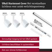 Wit URail startersset met verwisselbare lichtbronnen voor uniek verlichtingsontwerp
