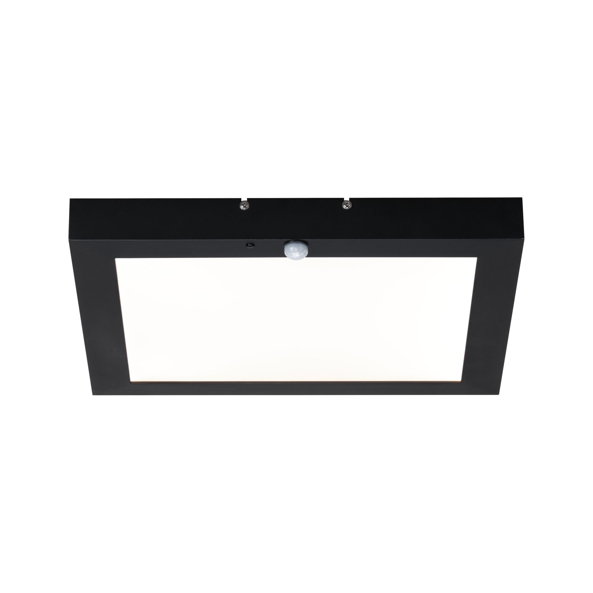 Panneau LED carré noir pour plafond avec détecteur de mouvement pour éclairage intérieur moderne