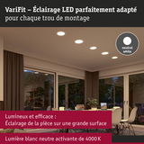 Éclairage LED blanc neutre 4000K pour une lumière lumineuse et efficace sur une grande surface